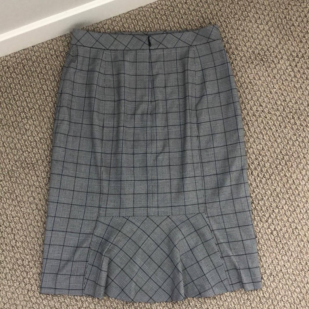 Ann Taylor Pencil Plaid Skirt